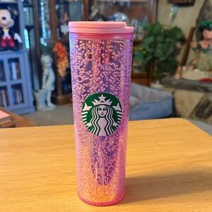 Starbucks Pink w/Bubbles    Excellent used condition